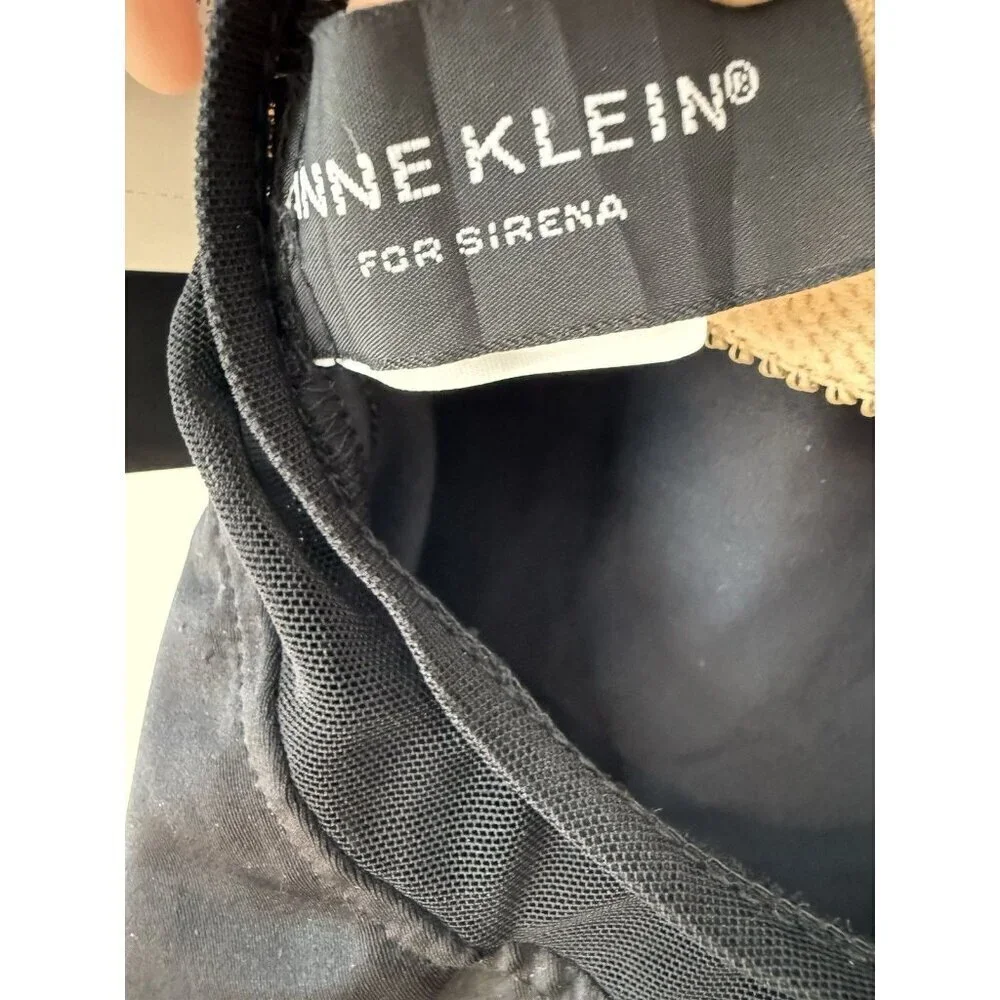 NWT Vintage Anne Klein for Sirena Swimsuit Black one Piece